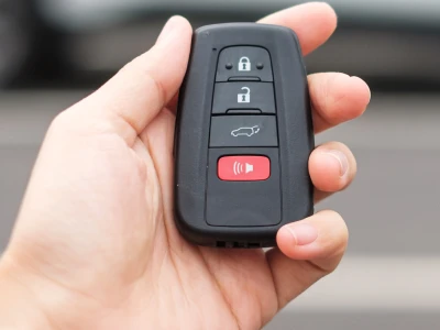 Holding a key fob