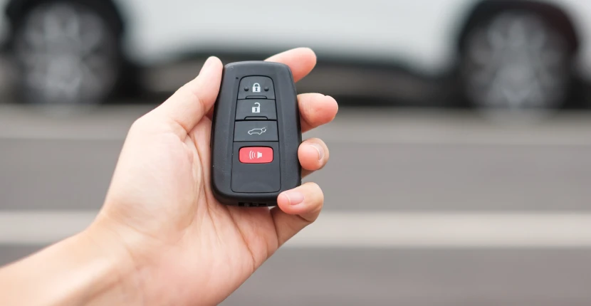Holding a key fob