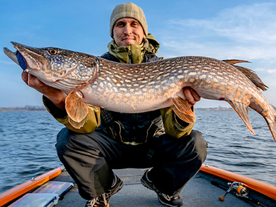 Guy holding a large fish