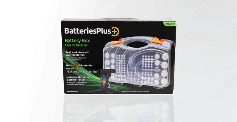 Batteries Plus battery storage box